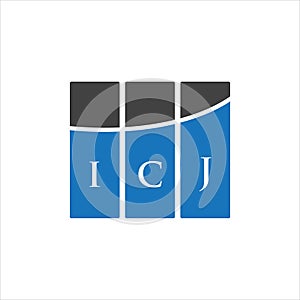 ICJ letter logo design on WHITE background. ICJ creative initials letter logo concept. ICJ letter design.ICJ letter logo design on photo