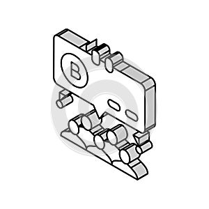 ico finance isometric icon vector illustration