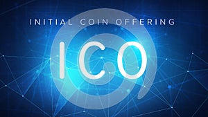 ICO initial coin offering banner.