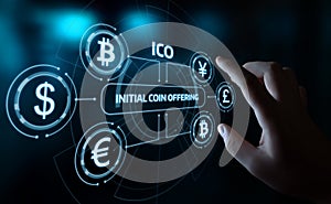 ICO Initial Coin Offering Business Internet Technology Concept