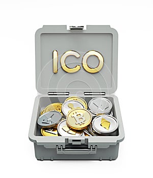 ICO Initial Coin Offering Financial Concept