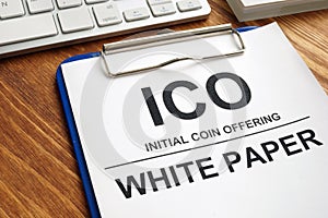 ICO initial coin offering white paper documents.