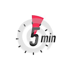 Icon 5 minutes timer color style