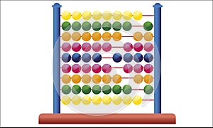 Icon abacus for mathematical calculations