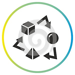 icon, adaptability, flat symbol