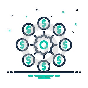 Mix icon for Affiliated, modulate and multi level