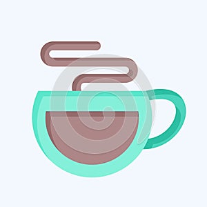 Icon Americano. related to Coffee symbol. flat style. simple design editable. simple illustration