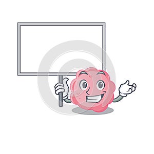 An icon of anaplasma phagocytophilum mascot design style bring a board photo