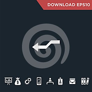 Arrows icon Modern, simple flat