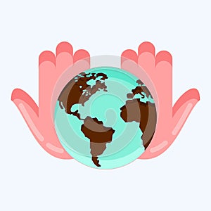 Icon Artificial Noosphere. suitable for education symbol. flat style. simple design editable. design template vector. simple