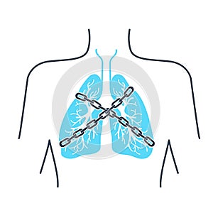 Icon asthma chain photo