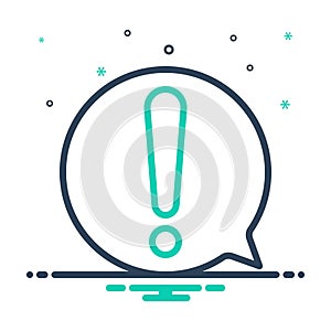 Mix icon for Attention, attentive and alert