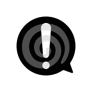 Black solid icon for Attention, attentive and alert