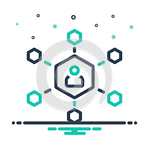 Mix icon for Attribute, property and quality