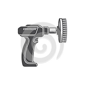 icon of auto detailing work, vector art. photo