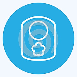 Icon Baby Bib. suitable for Kids symbol. blue eyes style. simple design editable. design template vector. simple illustration