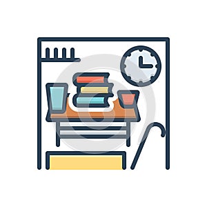Color illustration icon for Barely, barely and only