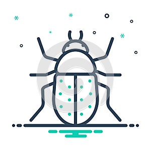 Mix icon for Beetle, bug and fly