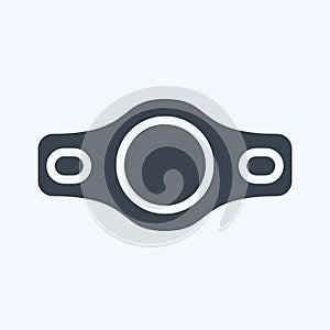 Icon Belt. related to Combat Sport symbol. glyph style. simple design editable. simple illustration.boxing