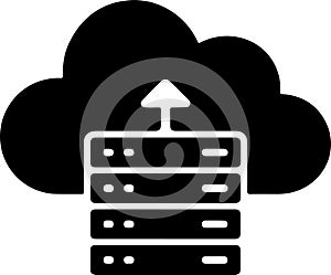 Cloud Server Upload Icon: Data Transfer to the Cloud