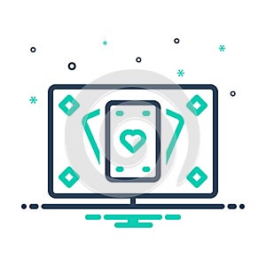 Mix icon for Blackjack, bettors and cards