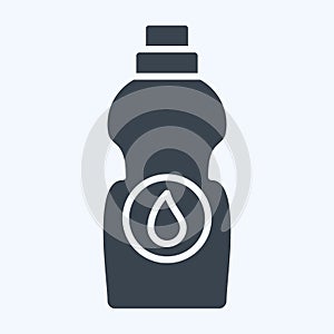 Icon Bleach. related to Laundry symbol. glyph style. simple design editable. simple illustration