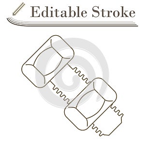 Icon Of Bolt And Nut