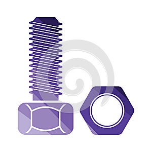 Icon of bolt and nut