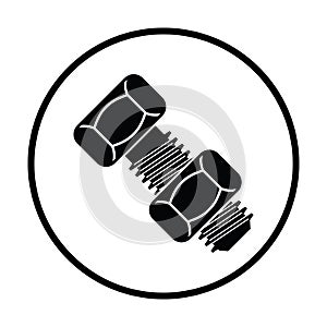 Icon of bolt and nut