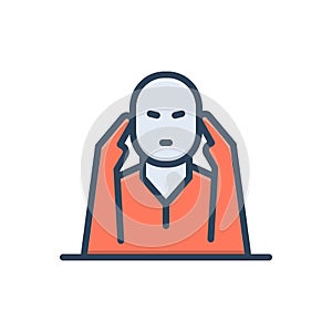 Color illustration icon for Bother, tension and harassment