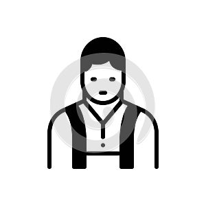 Black solid icon for Boy, bloke and fellow