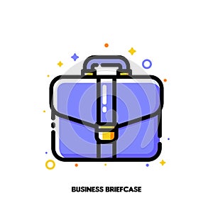 Icon of briefcase for business portfolio concept