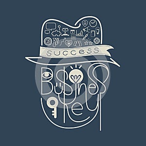 Icon Business Key Success Concept