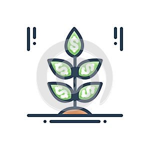 Color illustration icon for Business Startup, creative and colleagues photo