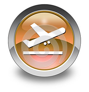 Icon, Button, Pictogram Airport Departures