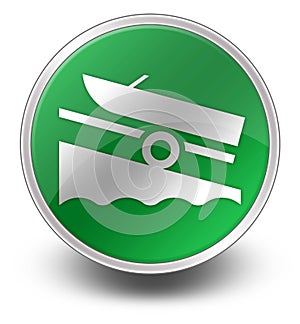 Icon, Button, Pictogram Boat Ramp