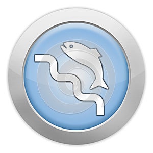 Icon, Button, Pictogram Fish Ladder