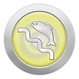 Icon, Button, Pictogram Fish Ladder