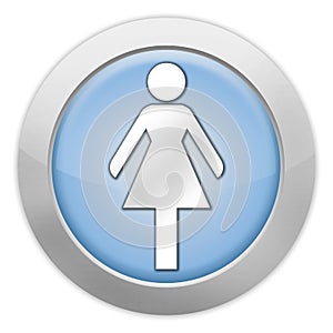 Icon, Button, Pictogram Ladies Restroom