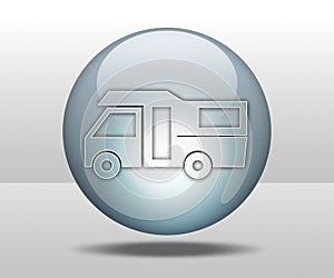 Icon, Button, Pictogram Motorhome photo