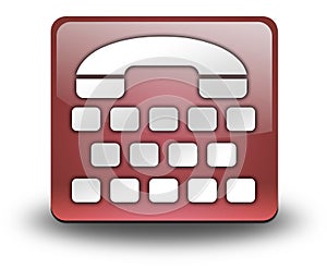 Icon, Button, Pictogram Telephone Typewriter