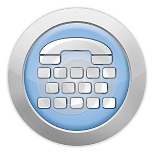 Icon, Button, Pictogram Telephone Typewriter