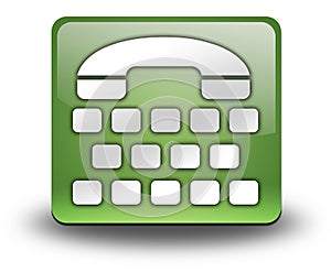 Icono, pictograma teléfono máquina de escribir 