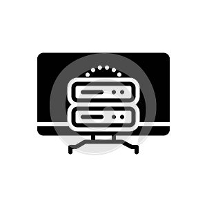 Black solid icon for Cached, web and app