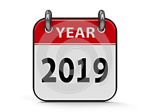 Icon calendar 2019 year