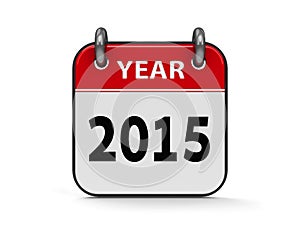 Icon calendar 2015 year