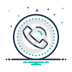 Mix icon for Call Button, call and electronic