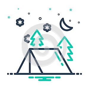 Mix icon for Camping, adventure and leisure photo