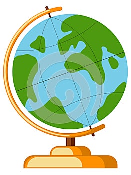 Icon cartoon poster school college university science globe earth world.