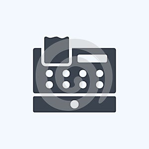 Icon Cash Register. suitable for Business symbol. glyph style. simple design editable. design template vector. simple symbol